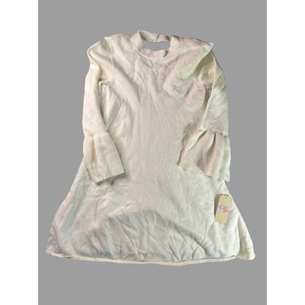 GB Girls cream-colored sweater dress womens XL
